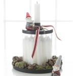 Ib Laursen Dinnercandles Adventscalendar 1-24 White with Grey Numbers