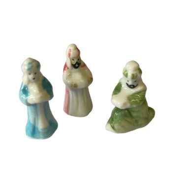 Three Wise Man Porcelain King Figures Set
