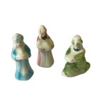 Porcelain Epiphany Figurine Colorful 3-Wise Man, 3 pcs