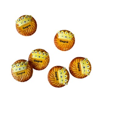 Dreikönig Einbackfigur Münze mit Krone - Goldmünze Einbackfiguren 3-Königstag