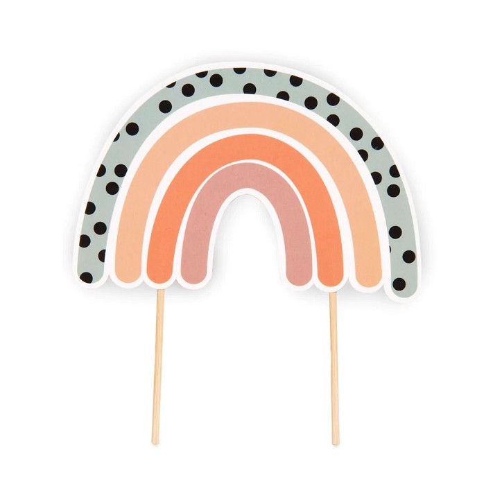 Anniversary House Boho Rainbow Cake Topper