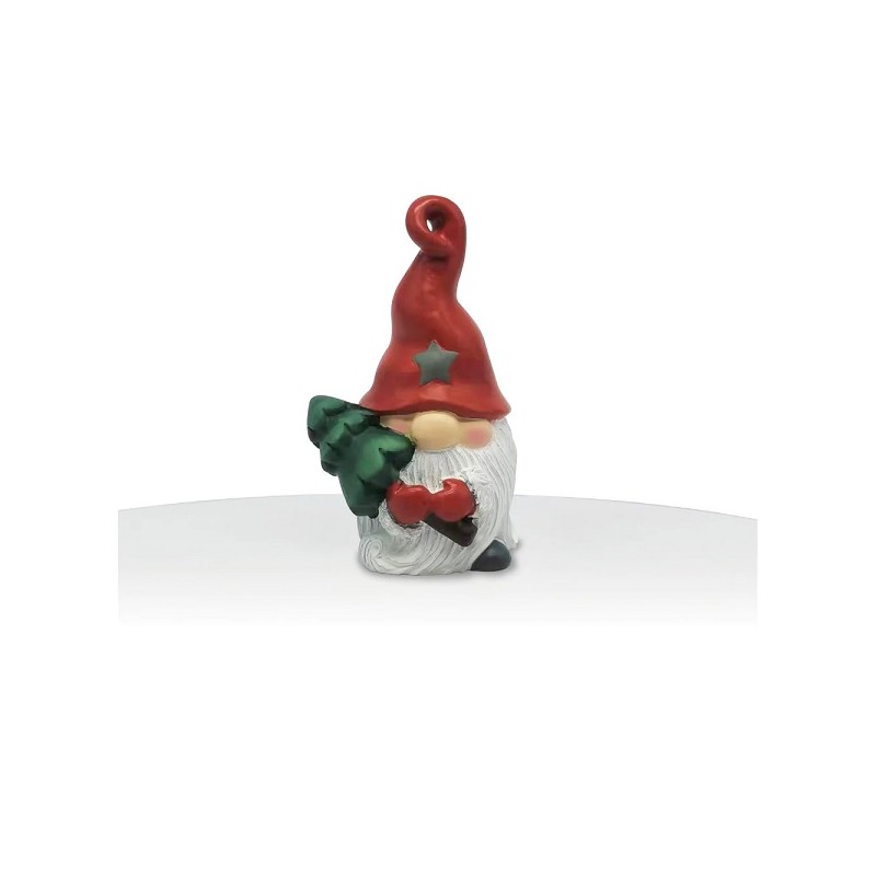 Anniversary House Christmas Gnome Cake Topper, 1 pcs