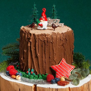 Christmas Gonk Resin Cake Topper - Christmas Gnome Cake Topper - dwarf cake topper