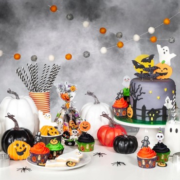 Halloween Cupcake Party Topper 12 pcs - 5026281563428 - Halloween Topper