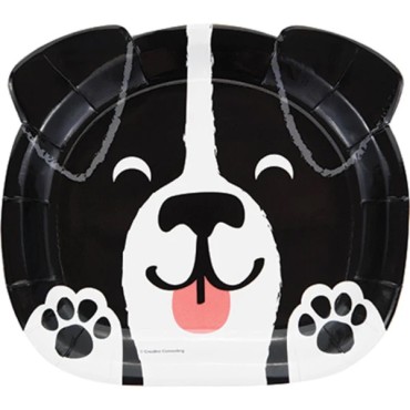 Dog Shaped Plates - Dog Party Dinner Plates - Dog Birthday Partyware