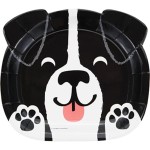 Anniversary House Dog Party Dinner Plates, 8 pcs