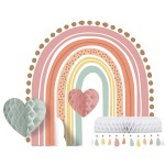 Anniversary House Boho Rainbow Honeycomb Centerpiece, 1 piece