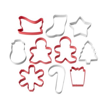 Christmas Cookie Cutter Set - Wilton Holiday Cookie Cutter Set in Tube - Wilton Xmas Cookie gift Set
