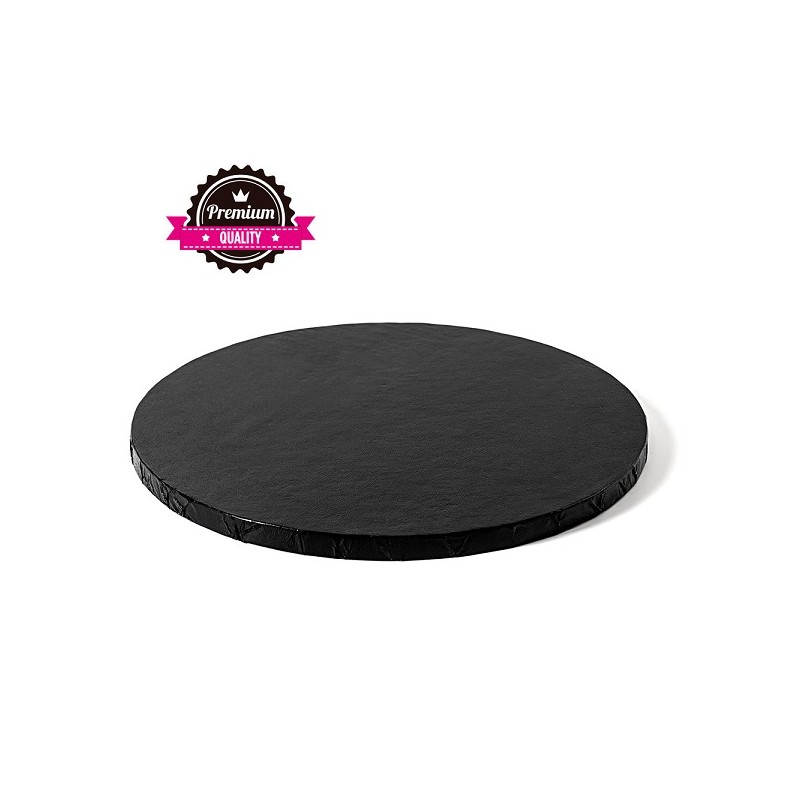 12mm Round Cake Board BLACK, 30cm