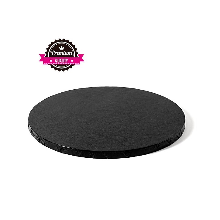 12mm Tortenplatte Rund Schwarz 35cm
