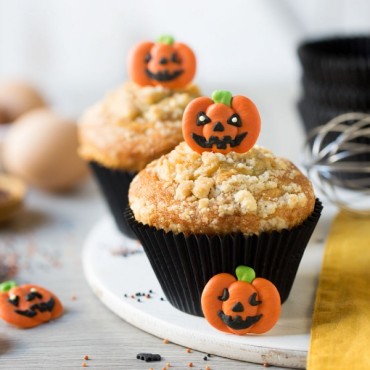 Halloween Kürbis Zuckerdekor - 6 Little Pumpkins Kuchendekor - Halloween Backen