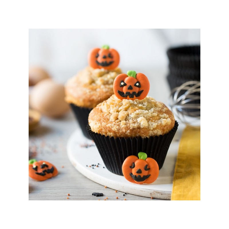 Decora Halloween Little Pumpkin Sugar Decorations, 6 pcs