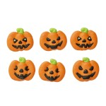 Decora Halloween Little Pumpkin Sugar Decorations, 6 pcs