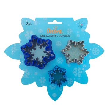 Snowflake Cookie Cutter Set 0255046 Frozen Star Cookie Cutter - Decora Ice Crystal Cookie Cutter