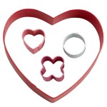 Wilton Love Game Heart Cookie Cutter Set, 4 pcs