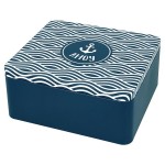 Birkmann Blue Tin Box AHOY, 21x19x9cm