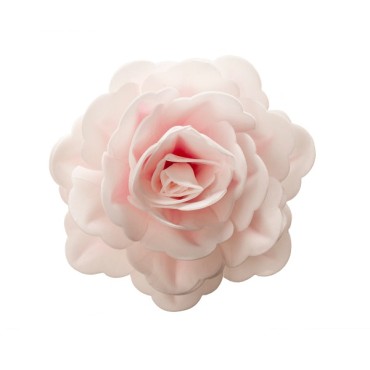 Giant Pink Rose - Edible wafer paper Rose 12.5cm - Cake decor Rose Pink