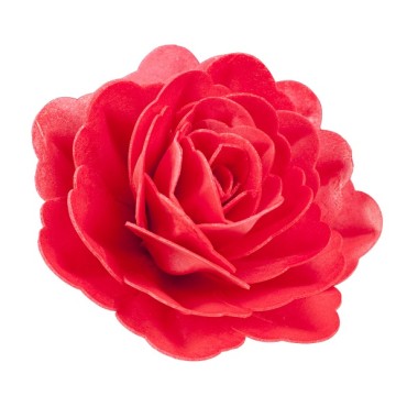 Giant Rose Cake Decoration Red Glutenfree - Red Rose Edible - Wafer Paper Rose Wedding Cake Topper