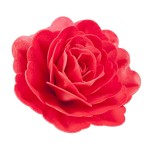 DeKora 12.5cm Edible Wafer Paper Rose RED, 1 pcs