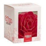 DeKora 12.5cm Edible Wafer Paper Rose RED, 1 pcs