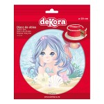 deKora Wafer Cake Disc Mermaid, 20cm