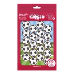 DeKora 34mm Wafer Cupcake Discs Soccer, 20 pcs