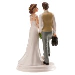 DeKora Soccer Playing Groom Wedding Cake Topper, 18cm