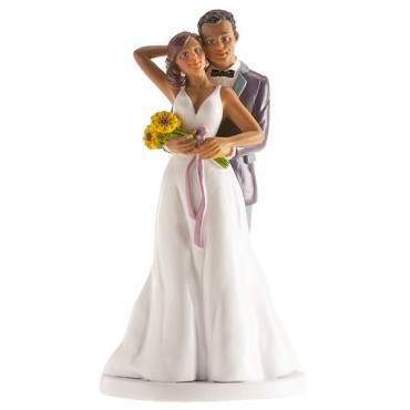WEDDING COUPLE ROMA - Cake Topper Newly Weds Hug