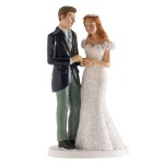 DeKora Wedding Cake Topper Romantic, 16cm
