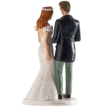 WEDDING COUPLE OSLO 16CM - 305094 DeKora Wedding Cake Topper Romantic