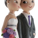 DeKora Wedding Cake Topper with Dog, 16cm