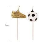 Dekora Football Party Candles Ball & Soccer Boots, 6 pcs