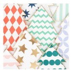 Meri Meri Patterned Christmas Tree Plates, 8 pcs