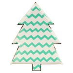 Meri Meri Patterned Christmas Tree Plates, 8 pcs