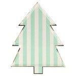 Meri Meri Patterned Christmas Tree Plates, 8 pcs