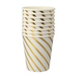 Meri Meri Gold Swirl Cups, 8 pcs