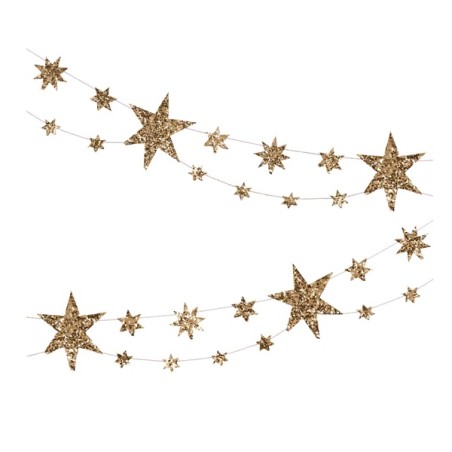 Sparkling Star Garland - Sterne Girlande 224514 - Meri Meri Partydekoration