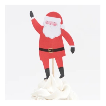 Weihnachten Cupcake Deko Set mit Topper von Meri Meri - Cupcake Geschenkset Weihnachten