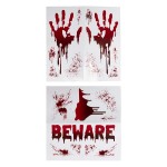 Ginger Ray Halloween Beware Blood Splatter Windowstickers