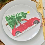 Ginger Ray Napkins Festive Car, 16 pcs