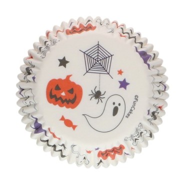 Halloween Cupcake Förmchen FunCakes 48 Stück - Halloween Backförmchen - Muffinförmchen Halloween