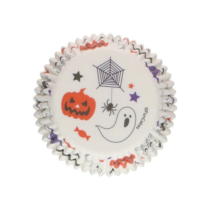 FunCakes Halloween Cupcake Cases – 48 pcs with Ghosts & Pumpkins FunCakes Halloween Cupcake Cases – 48 pcs with Ghosts & Pumpkins