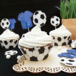 ScrapCooking Cupcake Set Football, 48-pieces