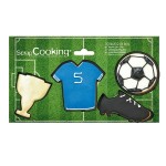 ScrapCooking Football Cookie Cutter, 4 pieces