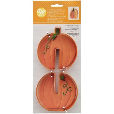 Pumpkin Cookie Cutter - Wilton 3D Pumkin Cutter - Thanksgiving Pumpkin Cookie Cutter Set