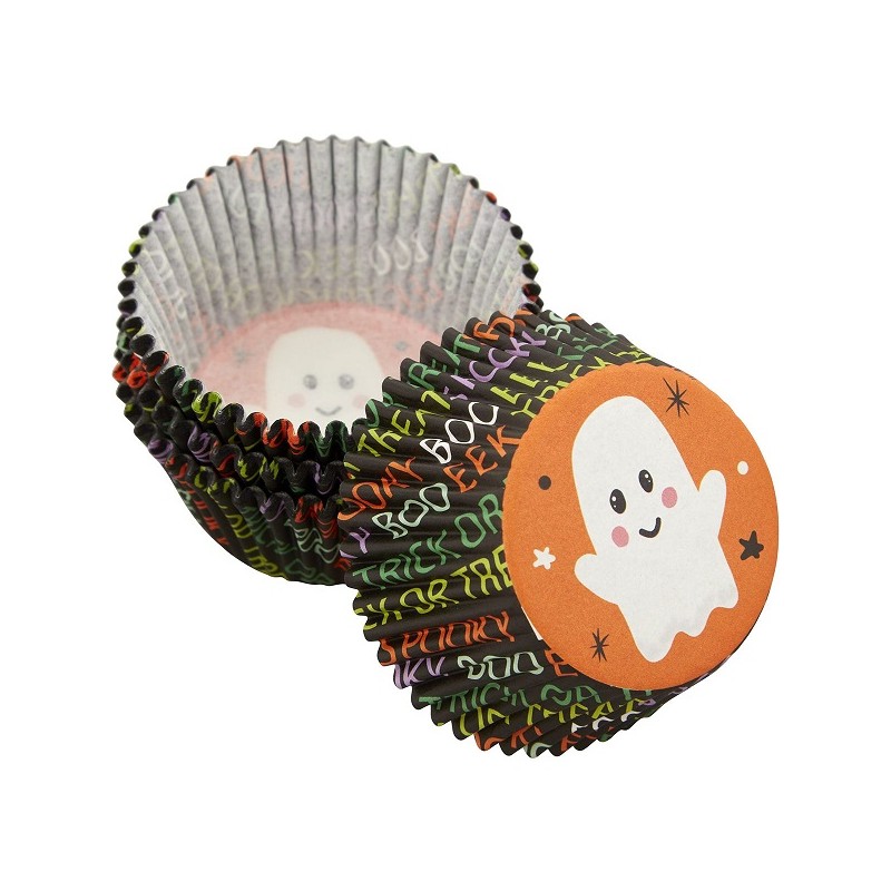 Wilton Halloween Whimsical Ghost Cupcake Cases, 75 pcs