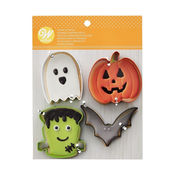 Wilton Halloween Cookie Cutter Set 4 pcs | Halloween Cookie Shapes