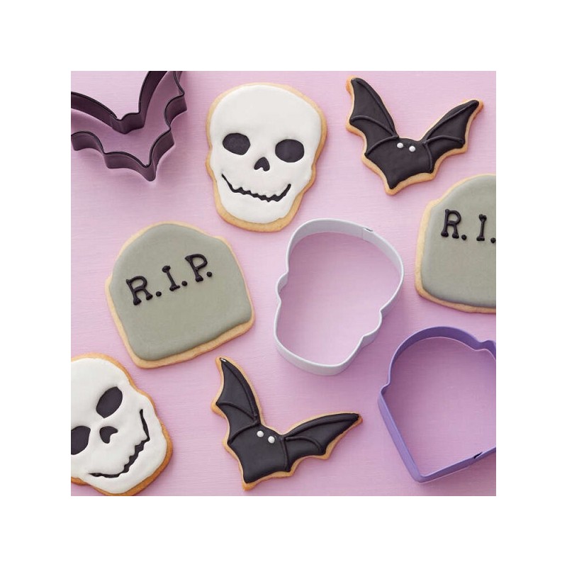 Witon Halloween Graveyard Cookie Cutter Set, 3 pcs