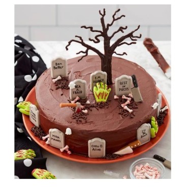 Wilton Zombie Kuchendekor Set - Zombiehände Zuckerdekor - Halloween Backen