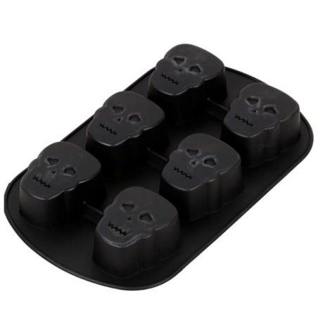 Wilton Halloween Skull Silicone Baking Mold 6 pcs